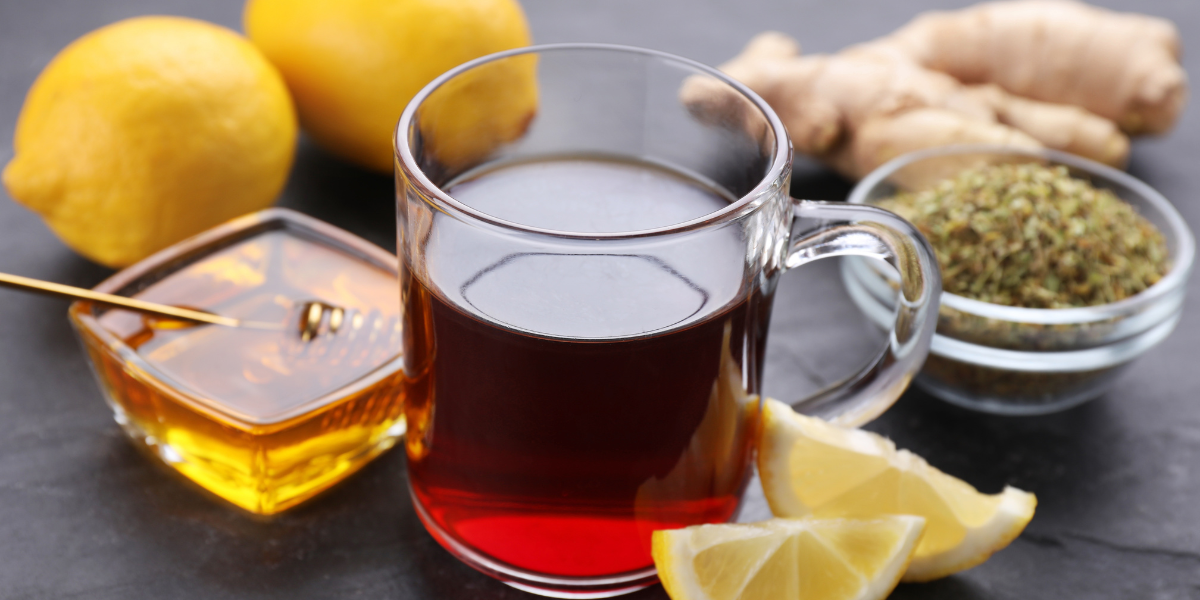 طريقة عمل مشروب الشاي الأسود بالزنجبيل