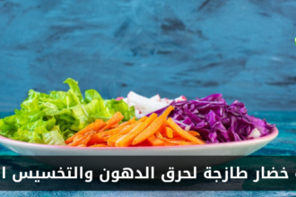 سلطة خضار طازجة لحرق الدهون والتخسيس السريع